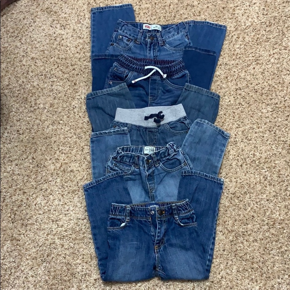 Lot of 5 toddler jeans